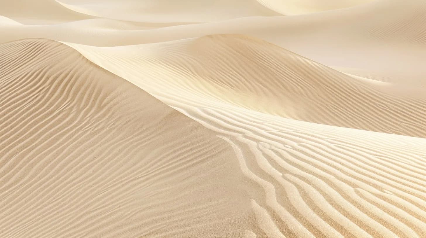 Desert sand dunes with soft ripple patterns—metaphor for structure and clarity emerging from natural, steady forces.