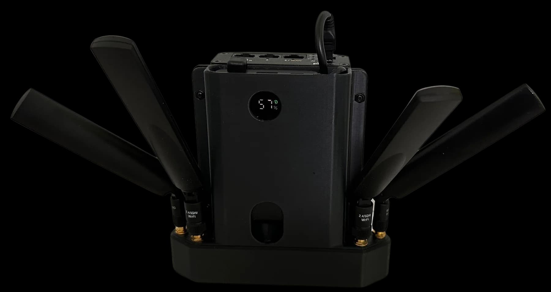 Nano winged unit variant used for ruggedized field deployment.